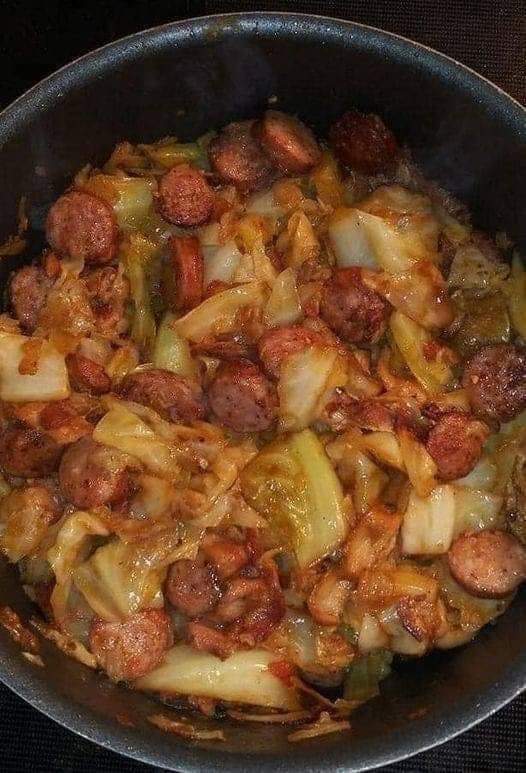 Cajun cabbage jambalaya - yummy easy recipe